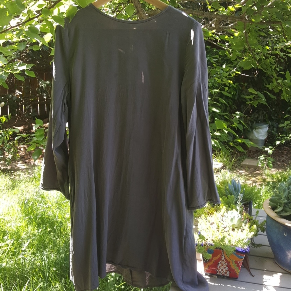Everlane Silk Long-Sleeve Dress